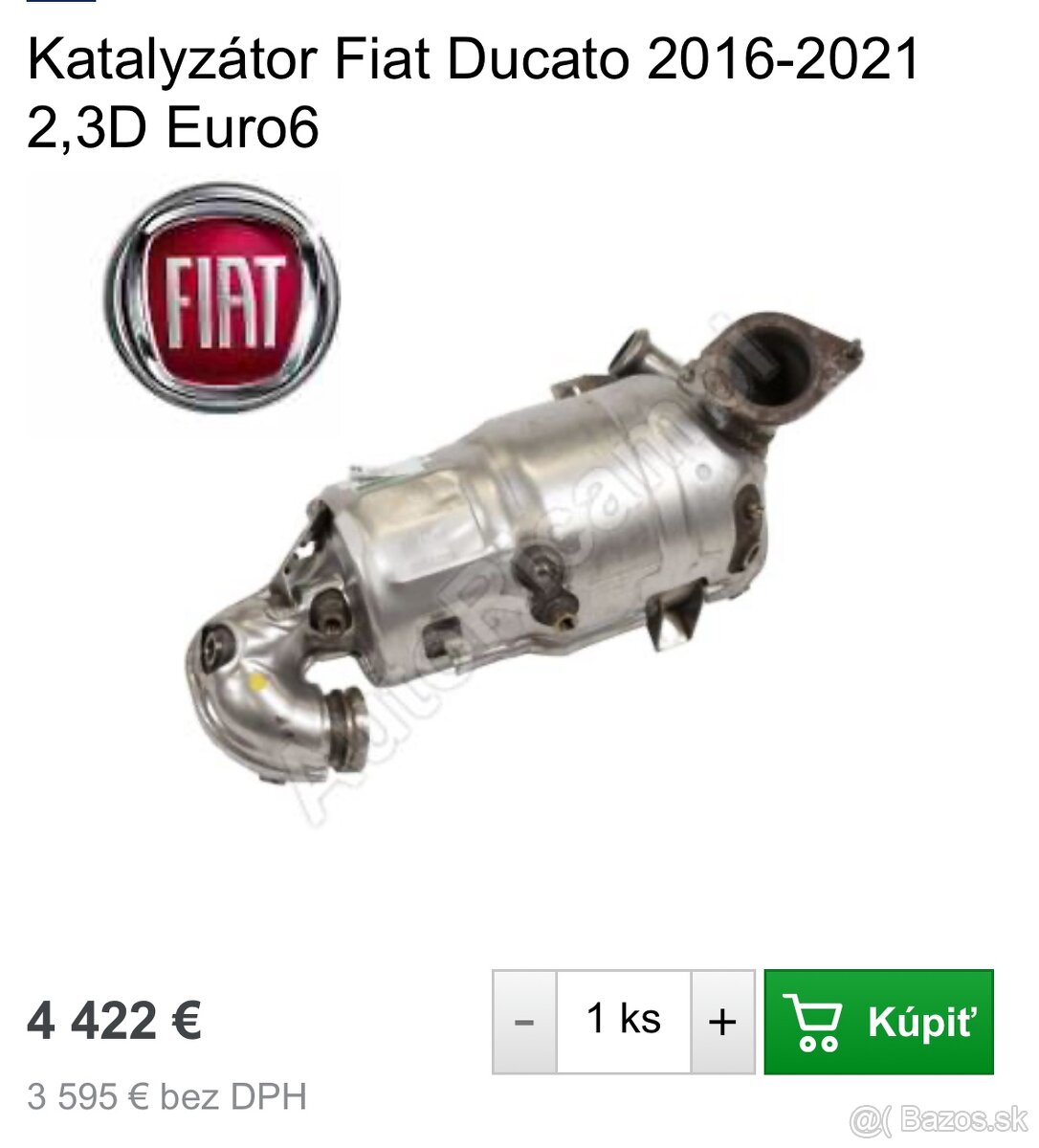 FIAT DUCATO 2.3 JTD DPF Euro 6 Filter Pevnych Castic - 4
