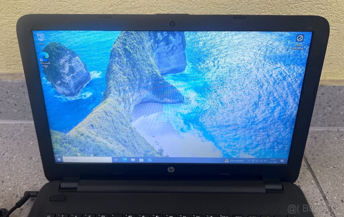 HP 255 G4 / AMD E1 / 4GB RAM / 120GB SSD /15.6" nepoužívaný - 4