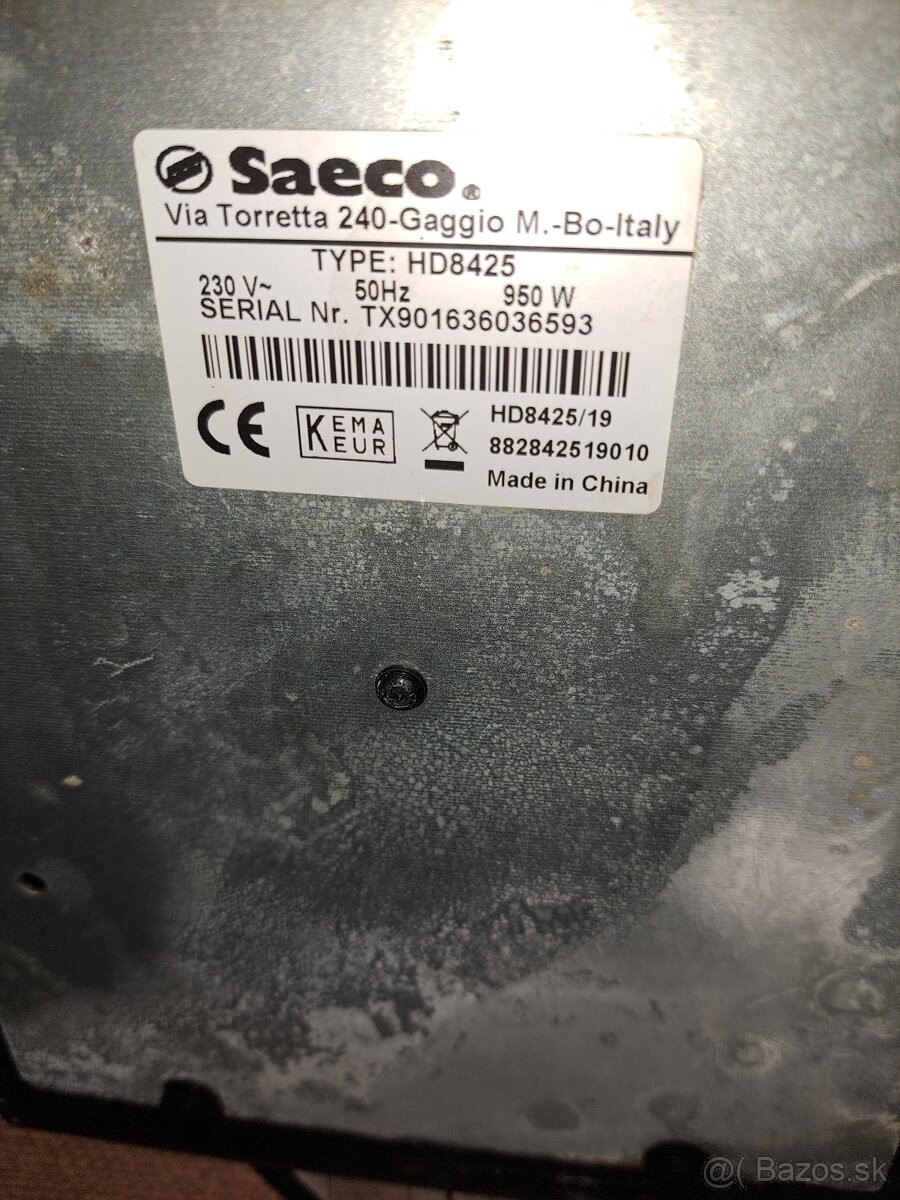 Pákový kávovar SAECO HD8425 - 4