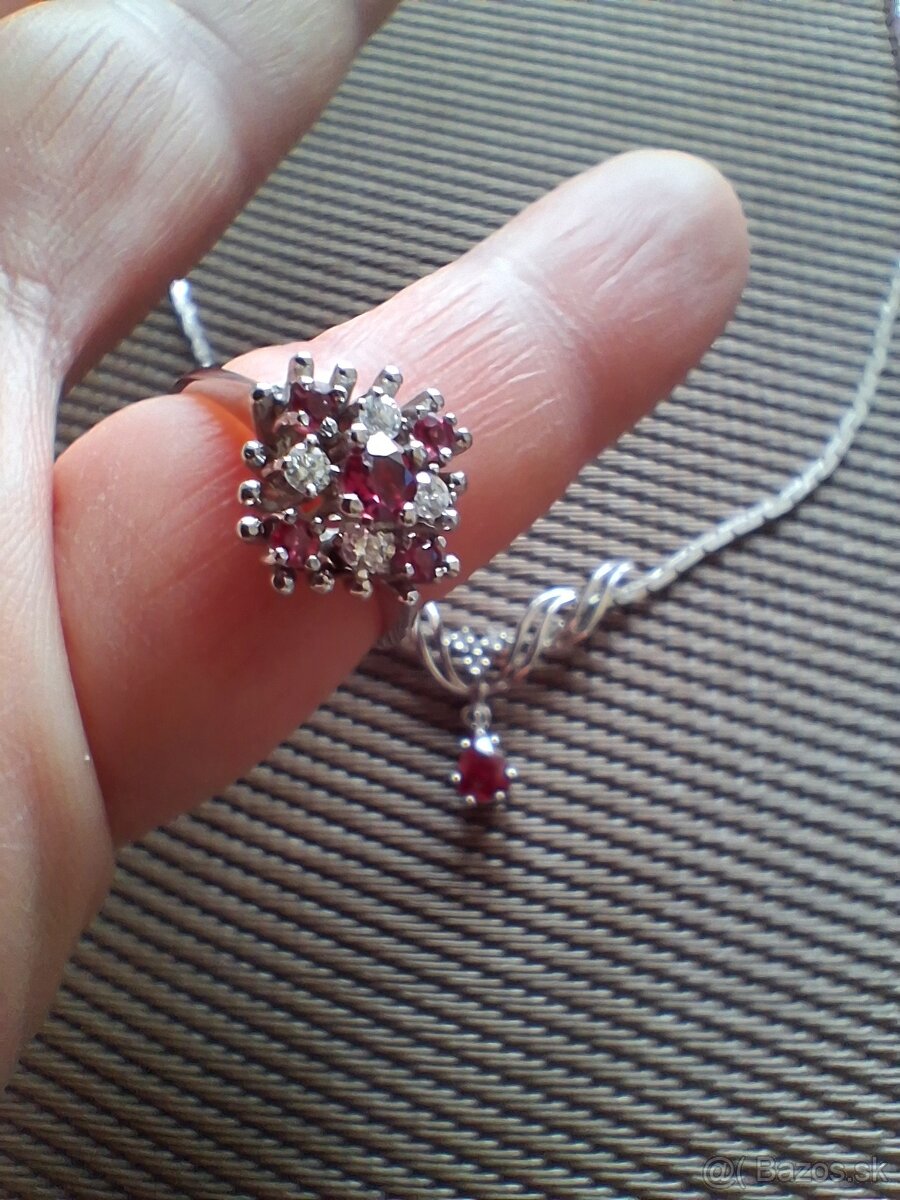 Zlatý set - náhrdelník a prsteň - 4