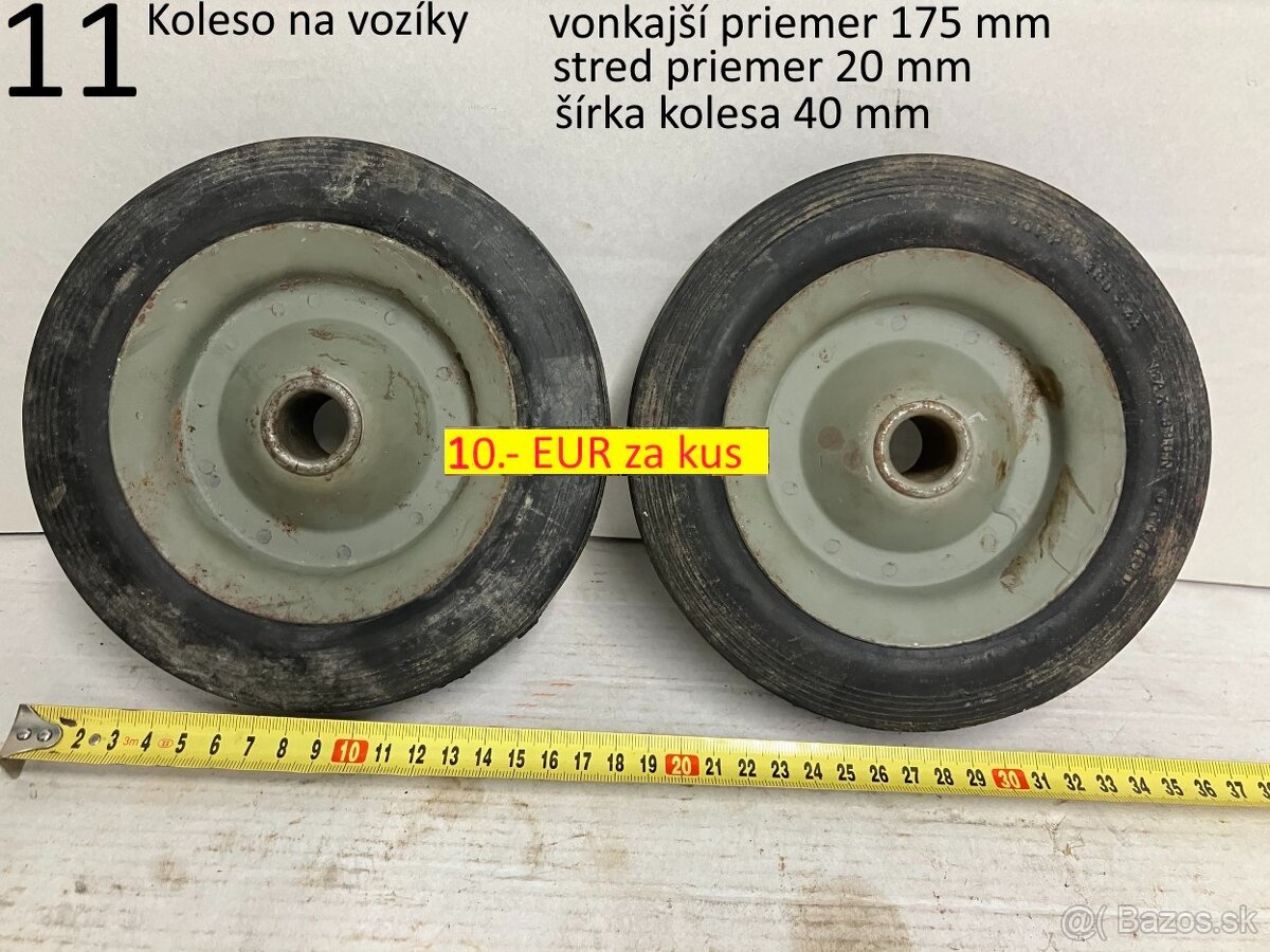 Kladky závesné a plné kolesá na vozíky - 4