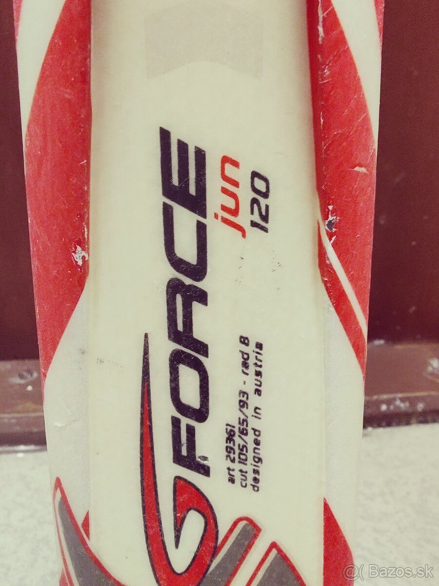 Lyže 120cm s lyziarkami - 4