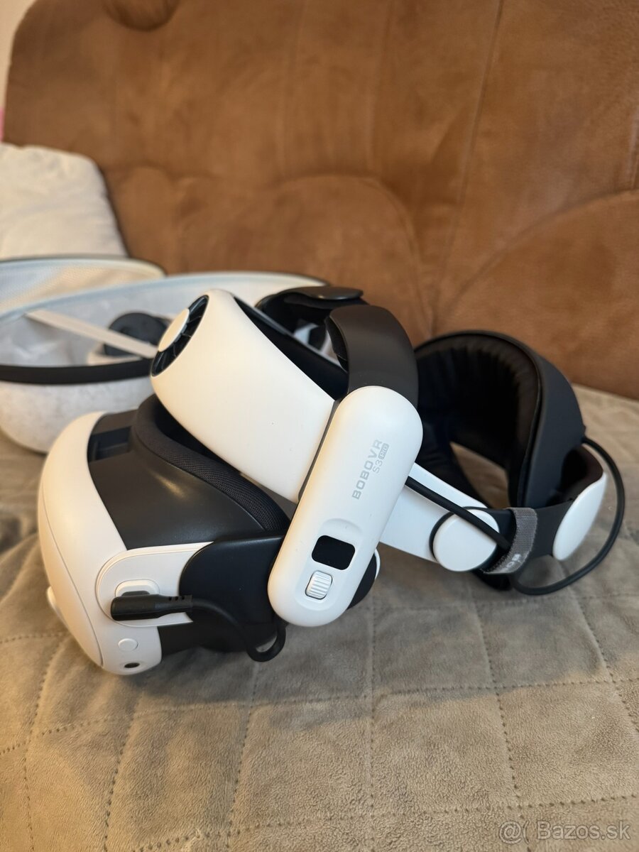 Meta Quest 3 (512 GB) + strap BOBOVR S3 Pro + príslušenstvo - 4