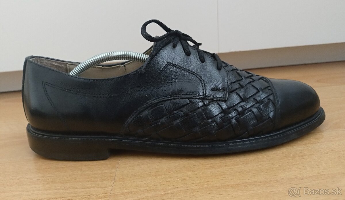 Pánske čierne elegantné topánky - 4