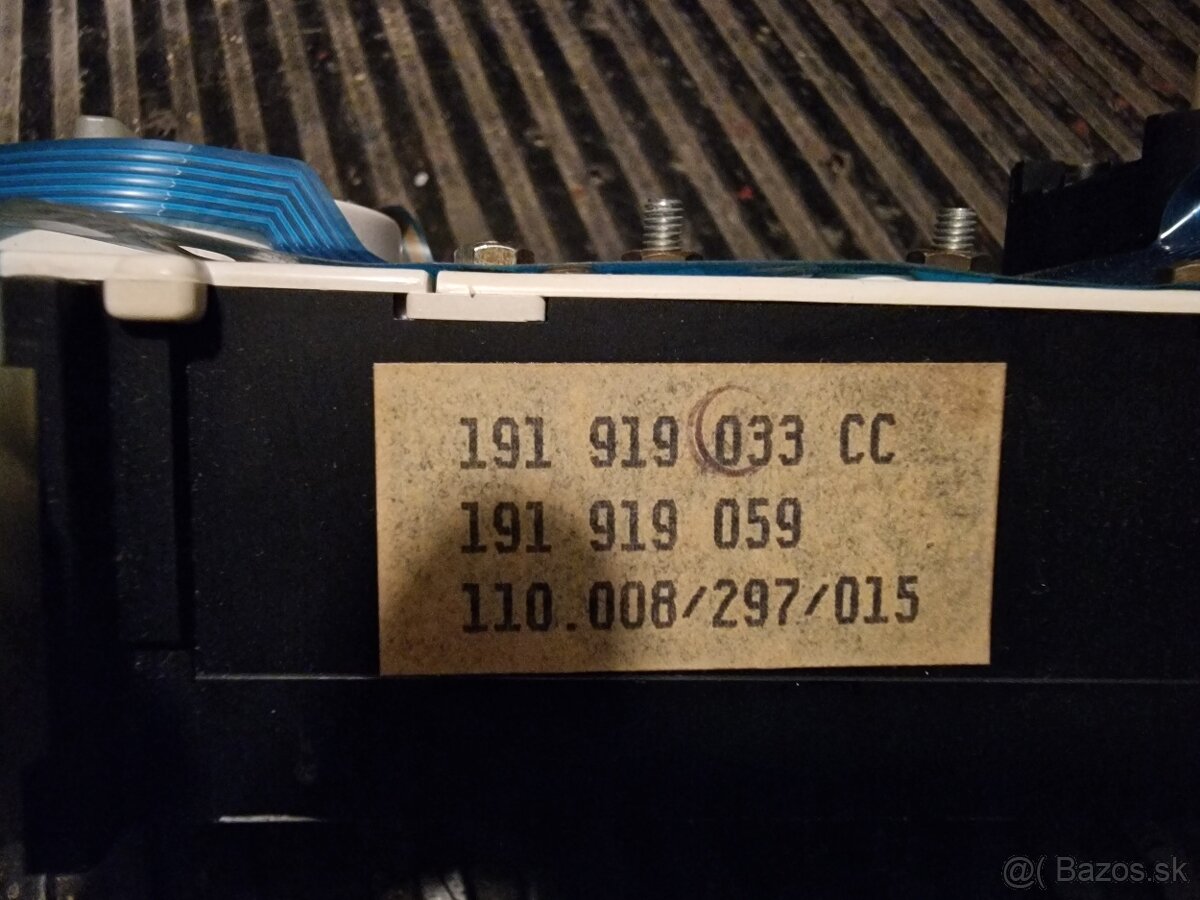 Prístrojová doska golf II - 4