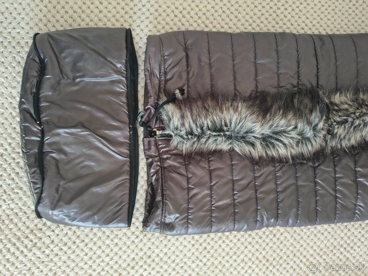 Sivý fusak s kožušinkou - 4