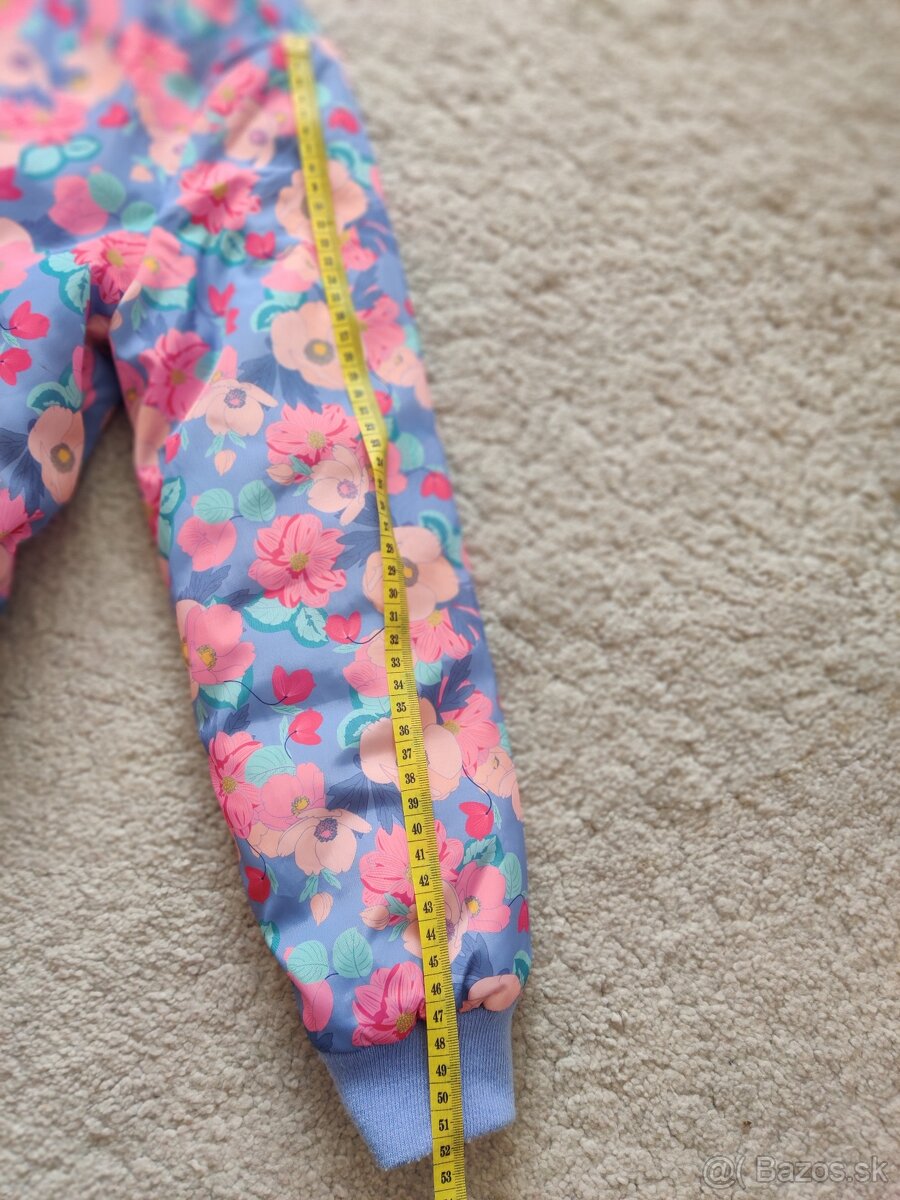 dievčenská kvetinová bombera č. 140 - 4