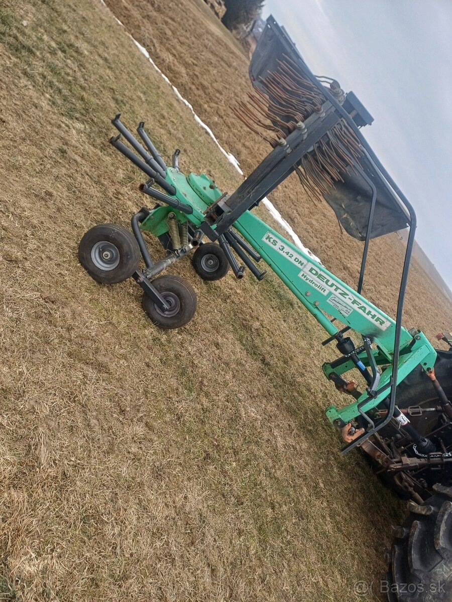 Zhrnovač sena, riadkovač, deutz fahr , tandem - 4