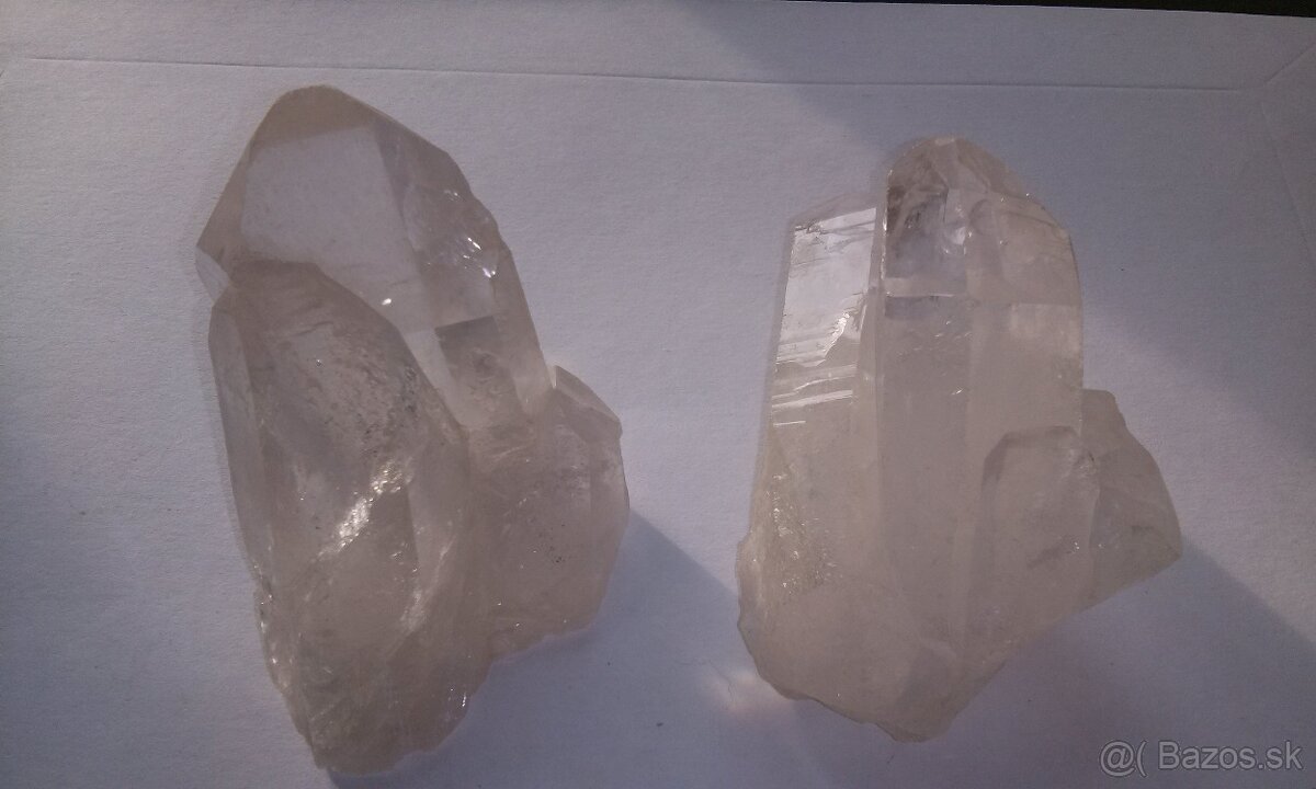 2x 350 g horský krištáľ, drúza - ZNÍŽENÁ CENA - 4