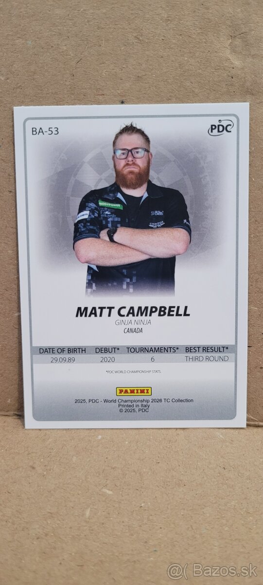 Hráči PDC Darts Šípky #5 2026 - 4