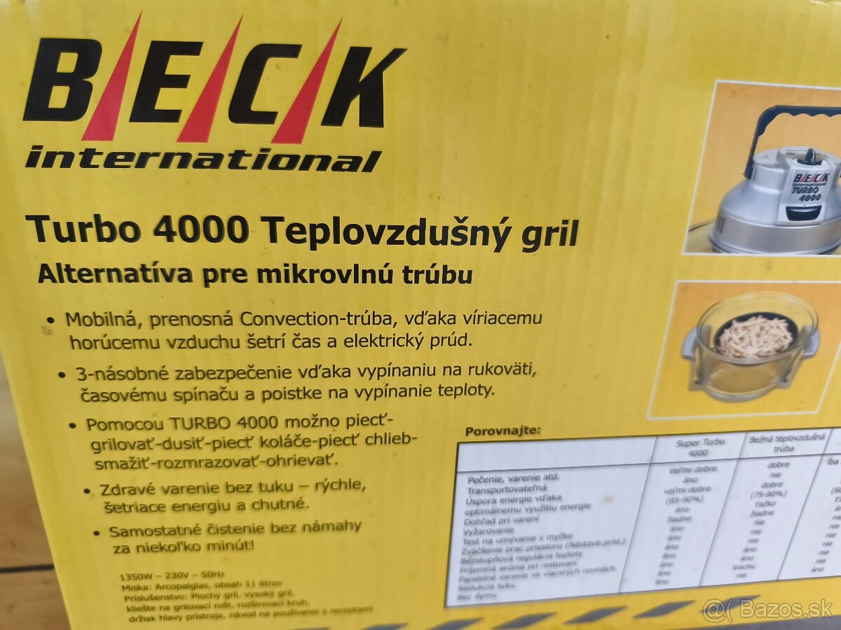 Teplovzdušná trúba turbo 4000 - 4