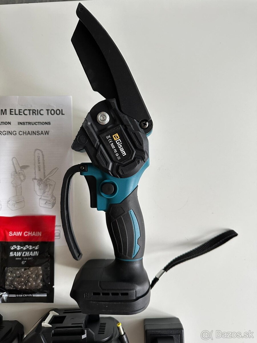 Mini aku retazova pila Brushless motor 6/8” (Makita baterky) - 4