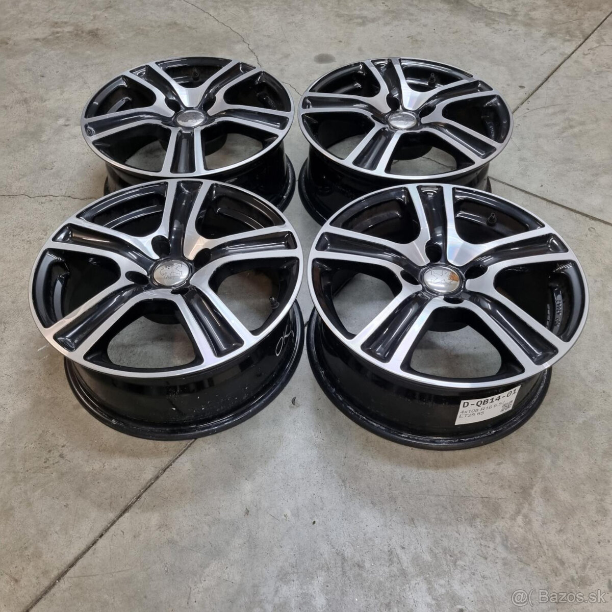 Hliníkové disky 4x108 R16 6,5J ET25 - 4