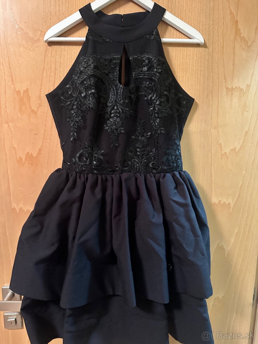 Spoločenské šaty čierne Bicotone veľ L - 4