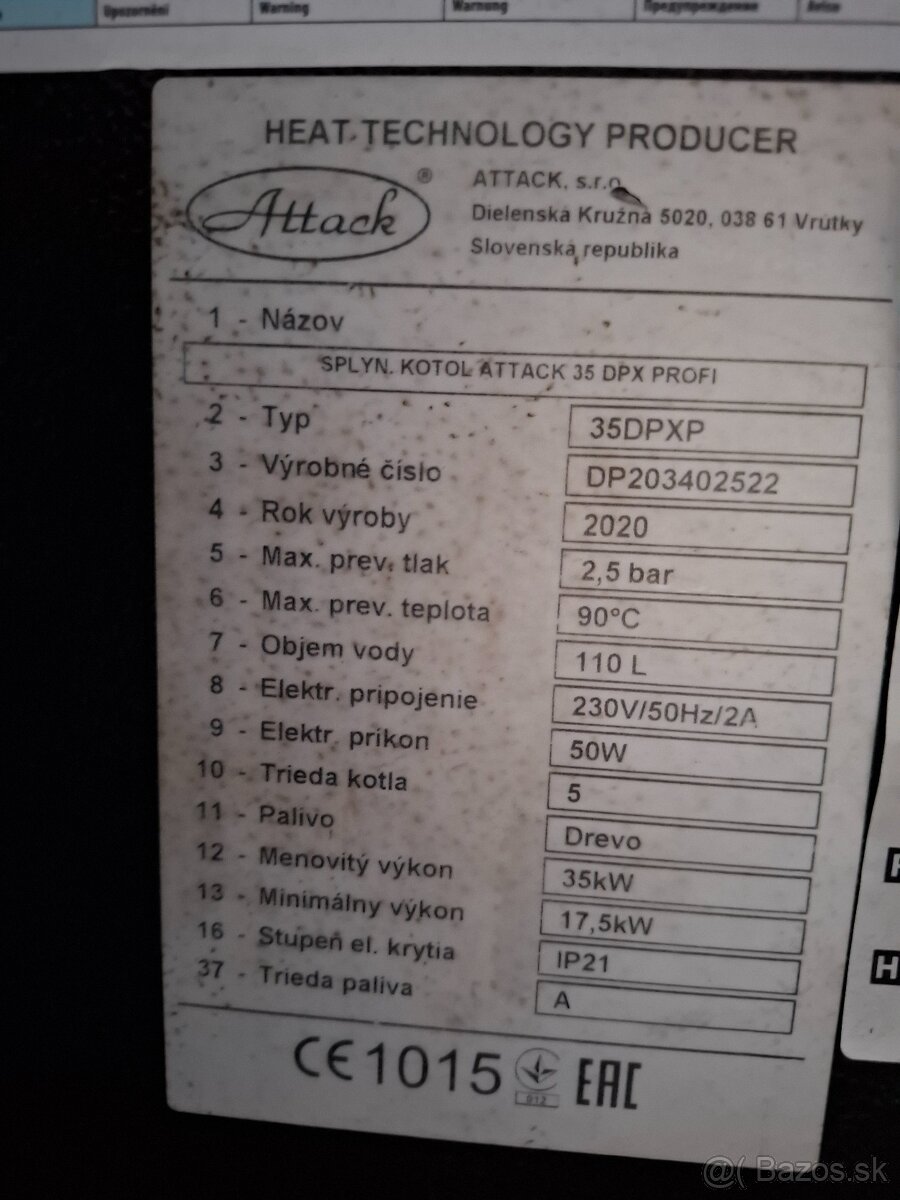 Splyn. kotol ATTACK D35 DPX PROFI - 4