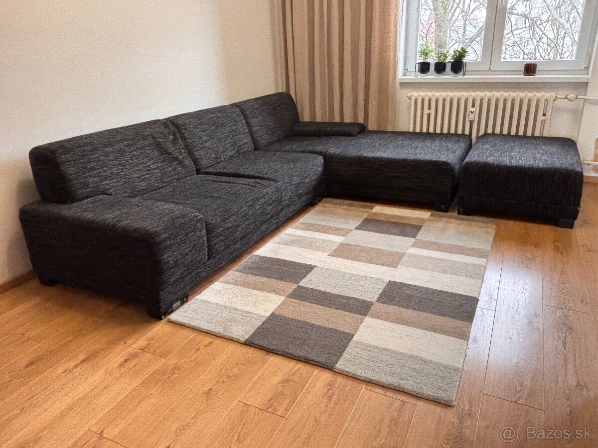 Sedacia suprava s taburetkou a vankúšmi INTER STYLE - 4