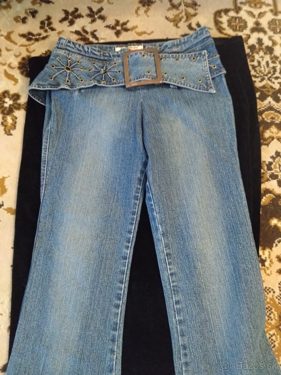 Nohavice, rifle a riflová sukňa - 4