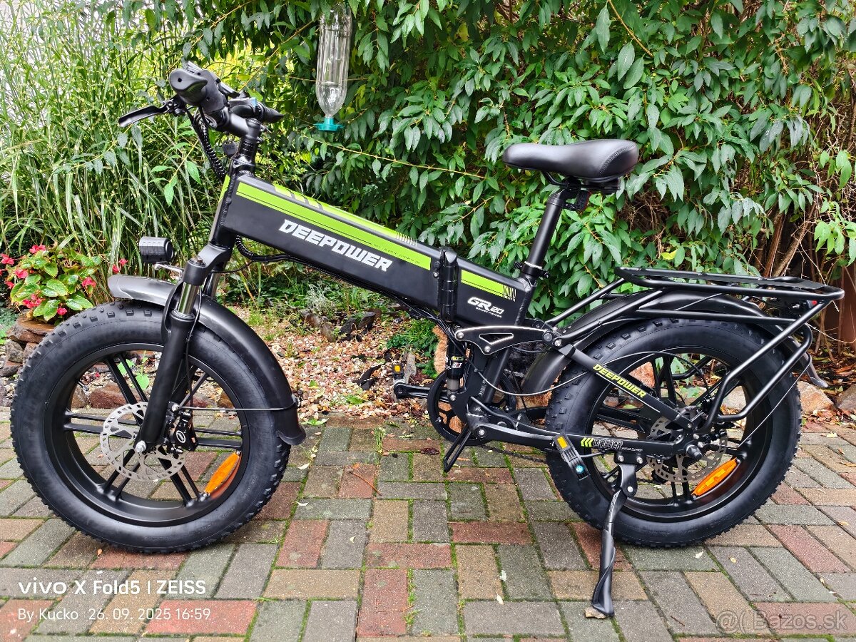 Skladací mestský ebike 20x4.0",2000W,25Ah,55km/h,80km - 4