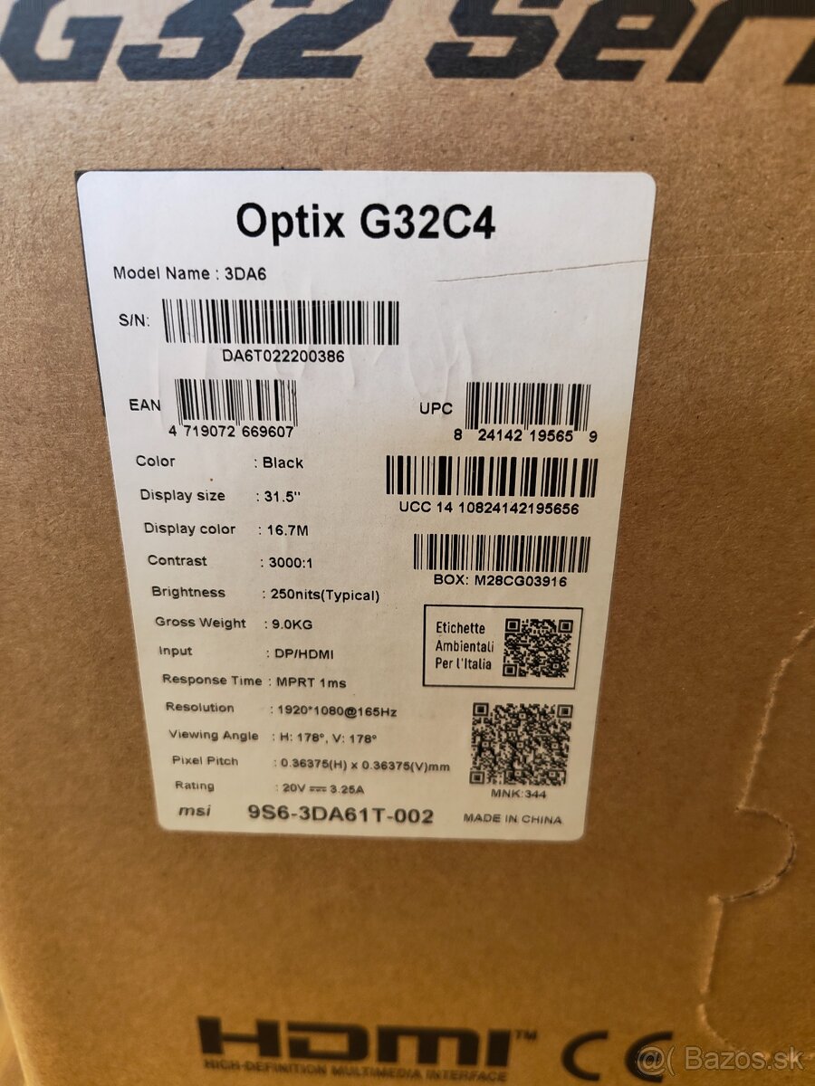 Zaoblený monitor Optix G32C4 31.5" - 4