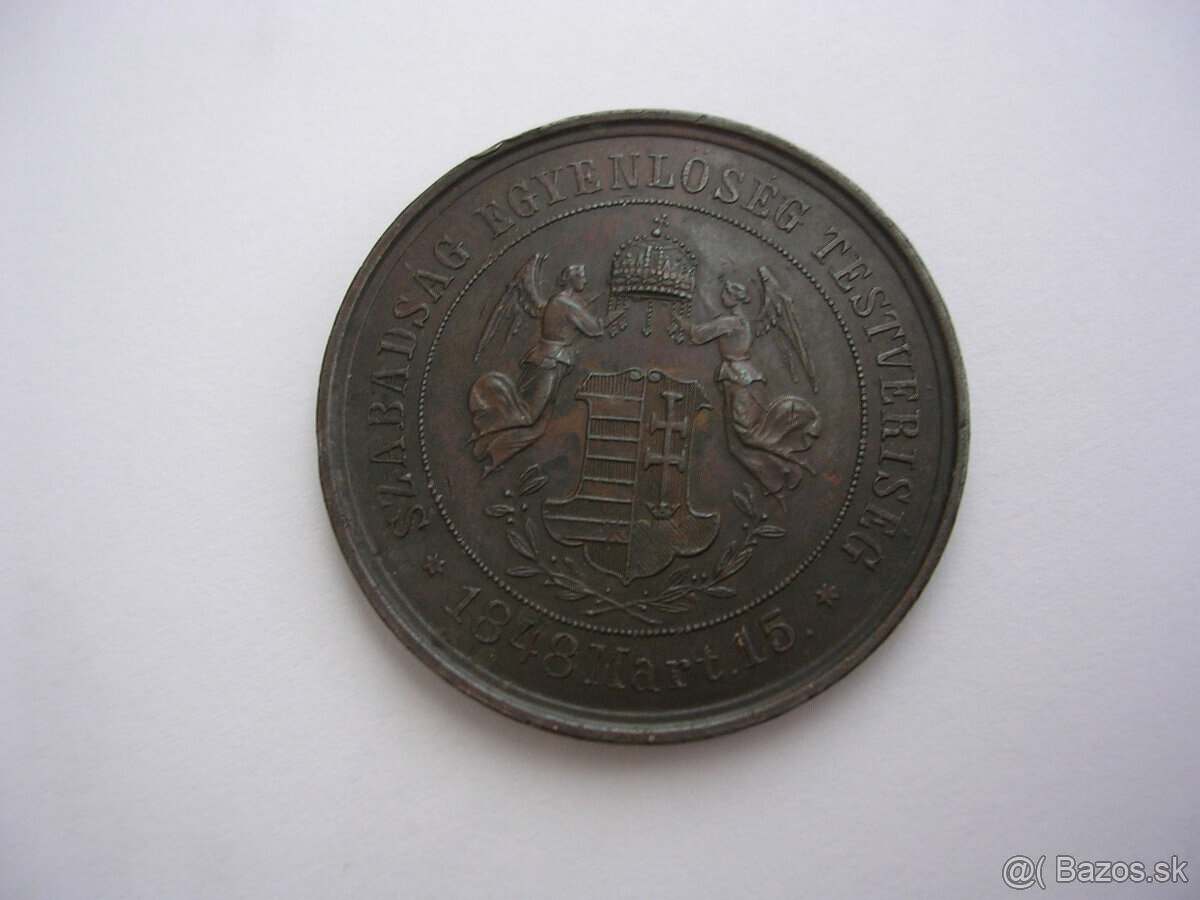 Strieborná a bronzová medaila 1874 ARAD - 4