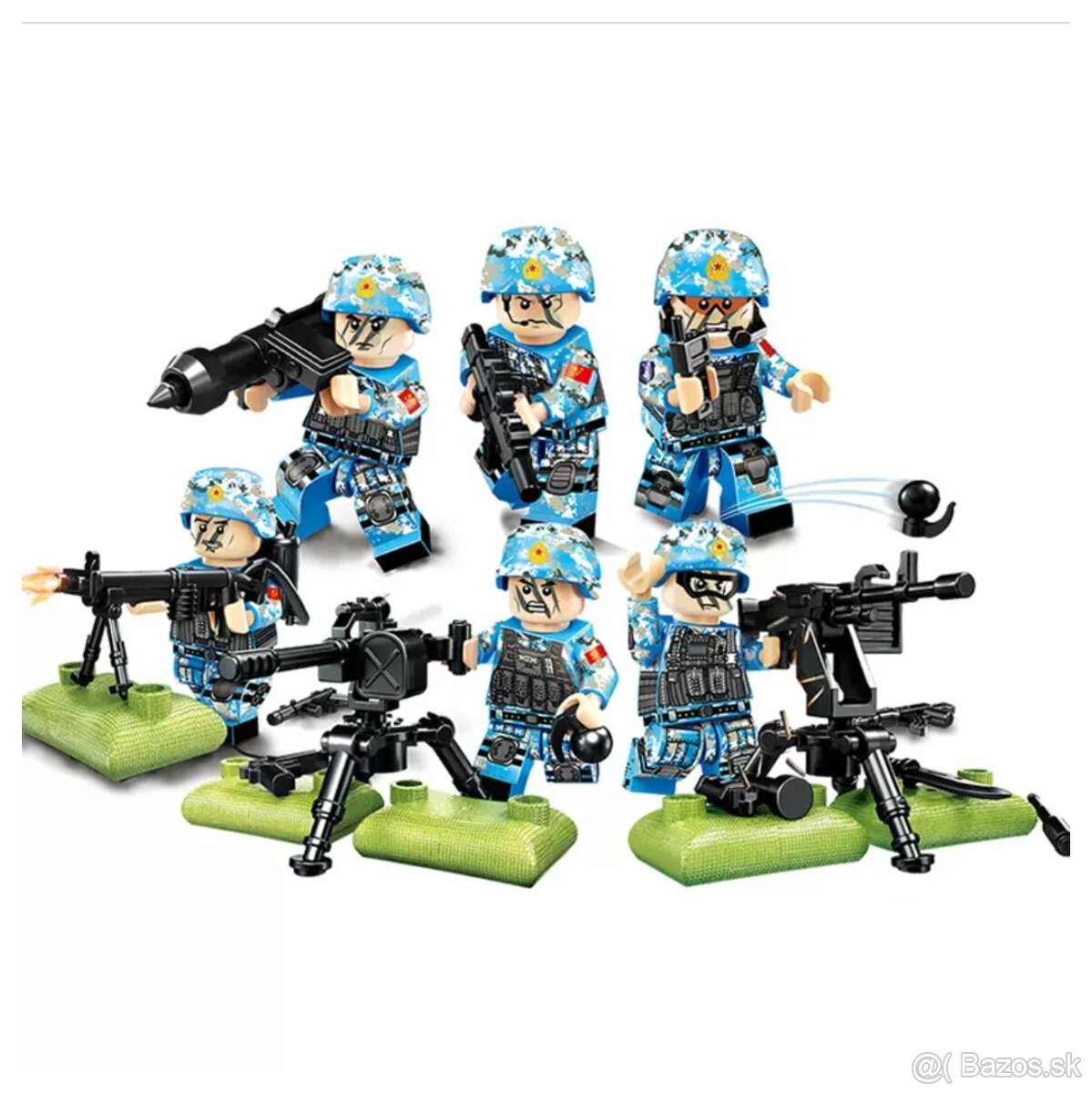 Rôzne sety vojakov 2 + doplnky - typ lego - 4