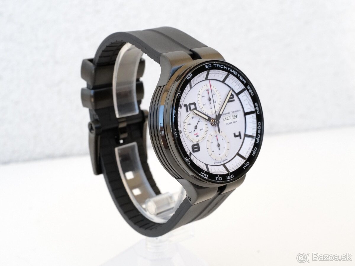 Porsche Design, model P6360 white dial, originál hodinky - 4