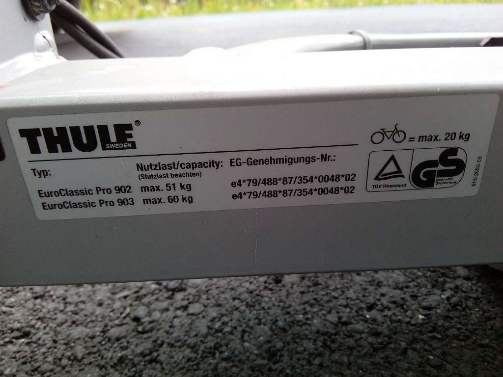 Nosič bicyklov THULE na ťažné zariadenie na 2 bicykle - 4