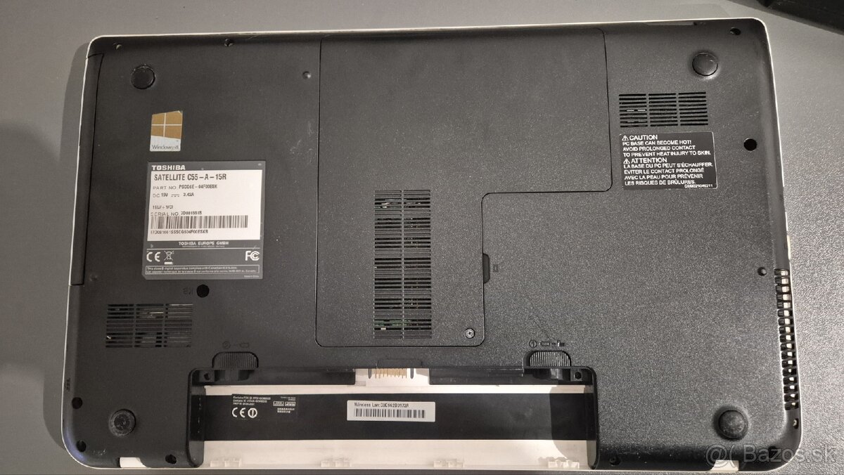 Notebook toshiba C55 biely - 4