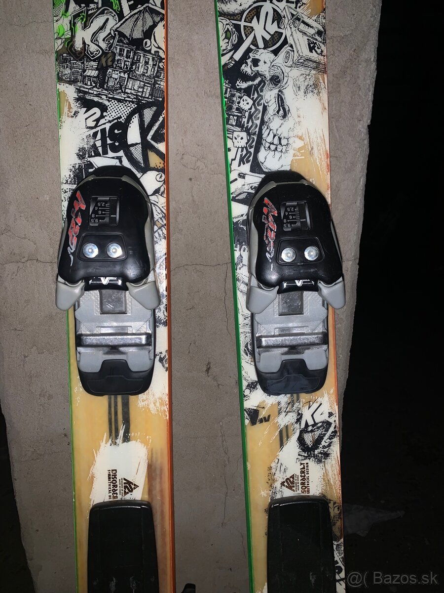 Allmountain K2 disorderly lyže + palice + lyžiarky - 4