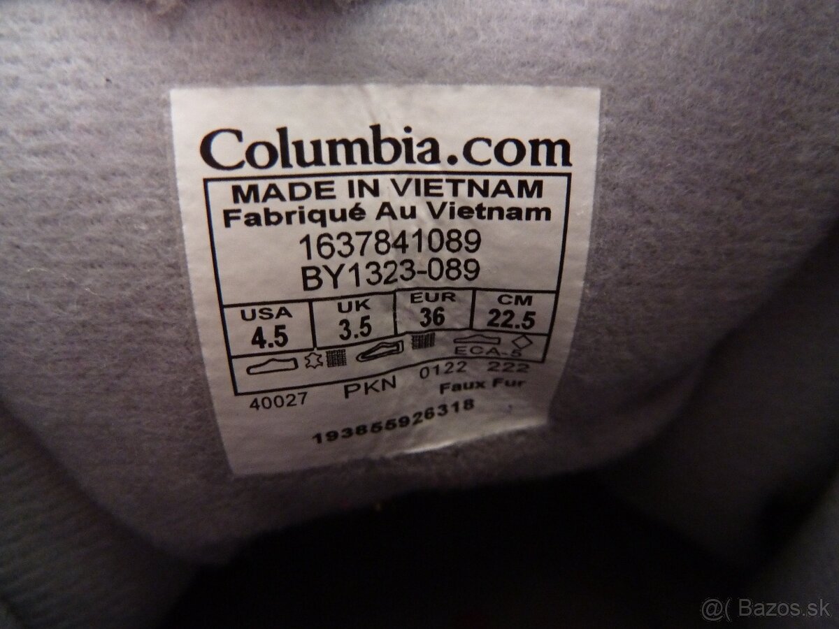 Dievčenská zimná obuv Columbia - vel. 36 EU - 4