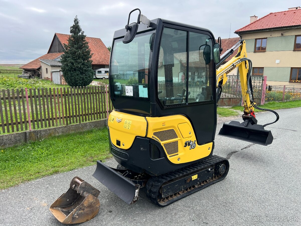 Minibagr Yanmar SV16 pouze 1.000mth / hyd.svahovka - 4