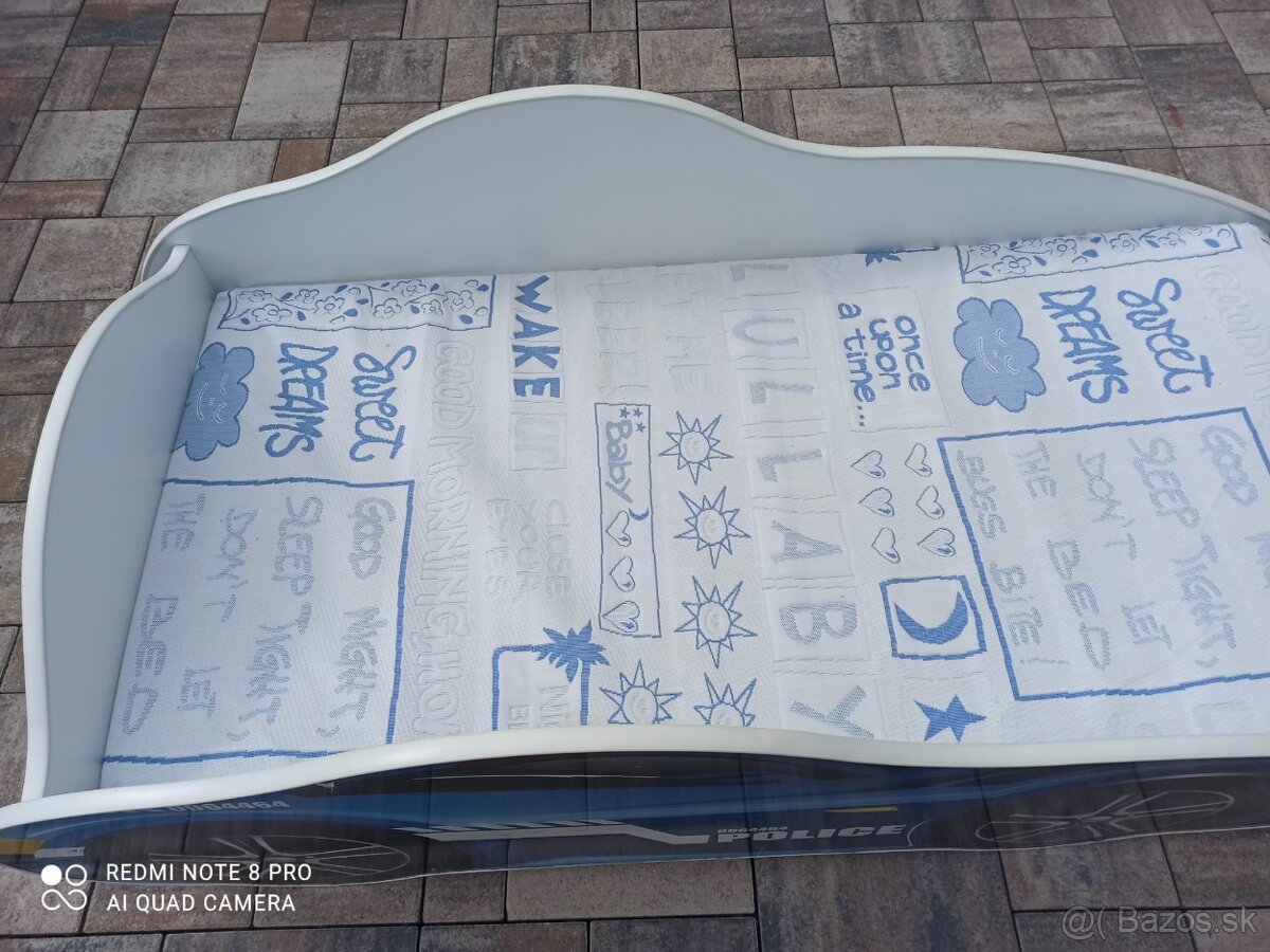 Detská posteľ auto policajné auto 70x140cm - 4