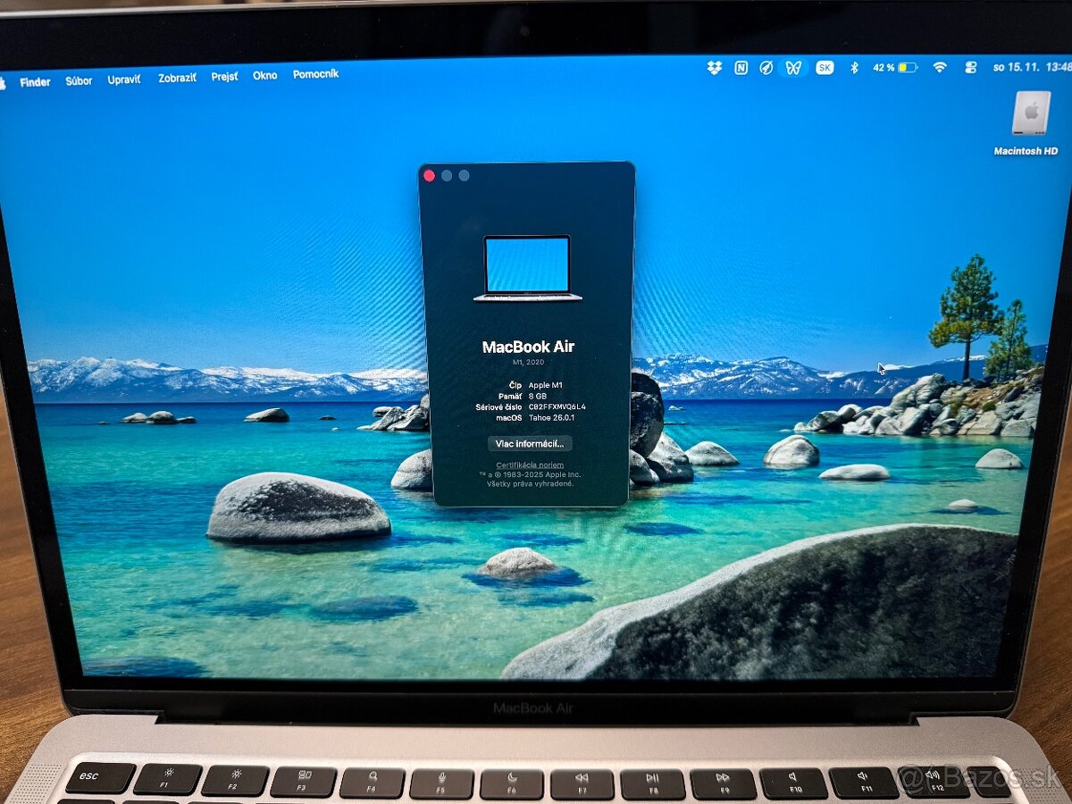 MacBook Air 13” M1 8GGB/ 256GB Space Grey – TOP STAV - 4