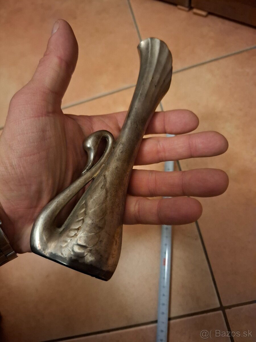 Vintage váza s labuťou - 4