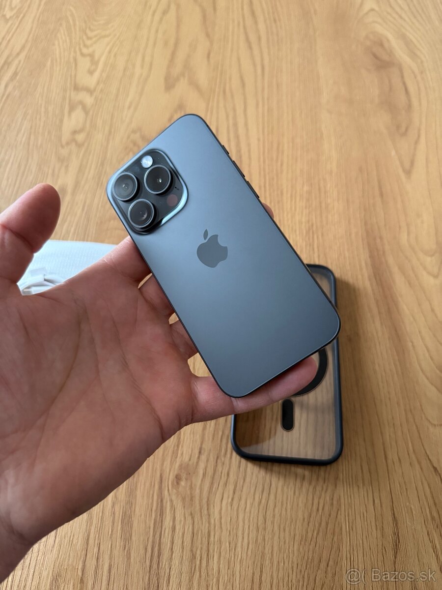 iPhone 15 Pro 256 gb Black Titanium v záruke + príslušenstvo - 4