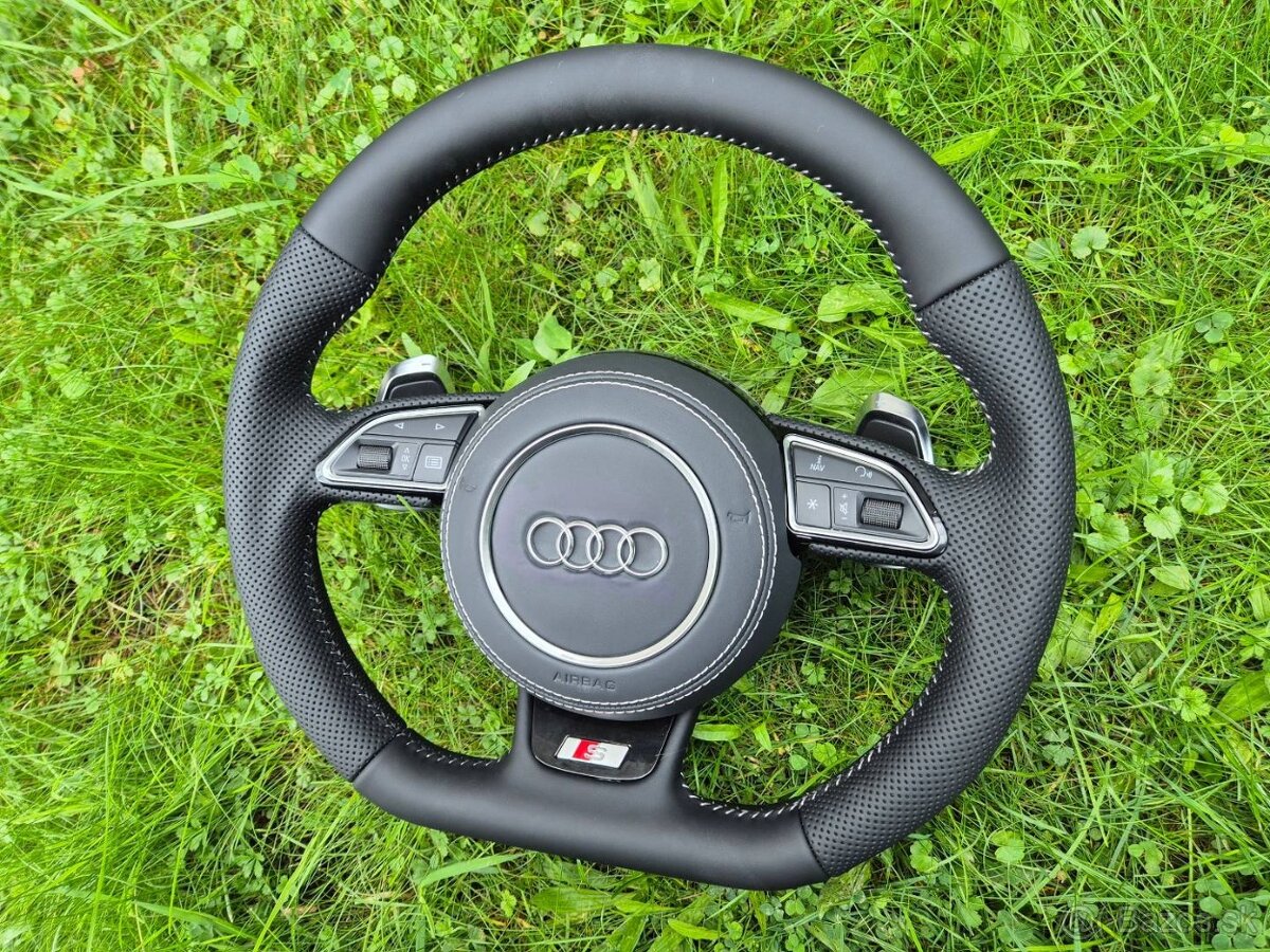 AUDI VOLANT KOŽENÝ ZKOSENY - 4