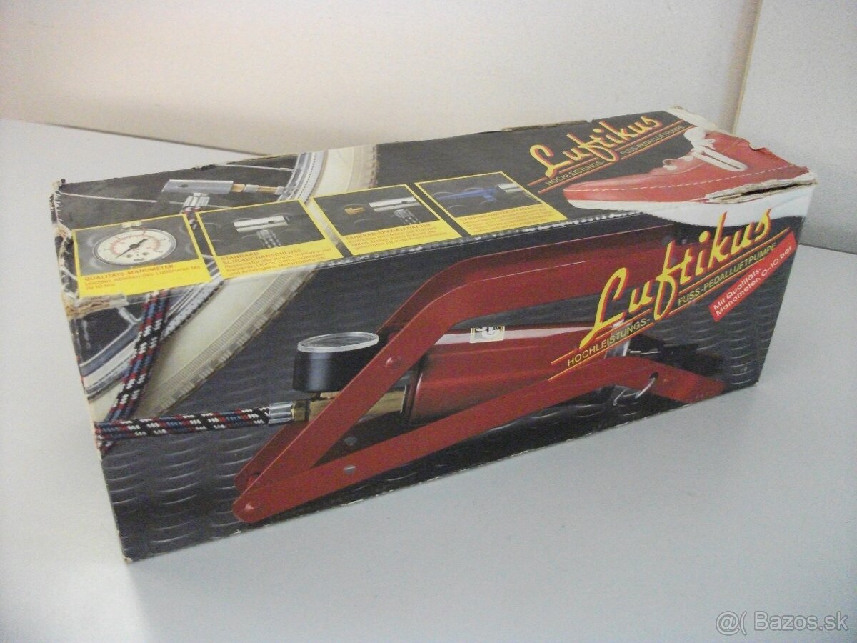 Retro nožná pumpa(hustilka). - 4