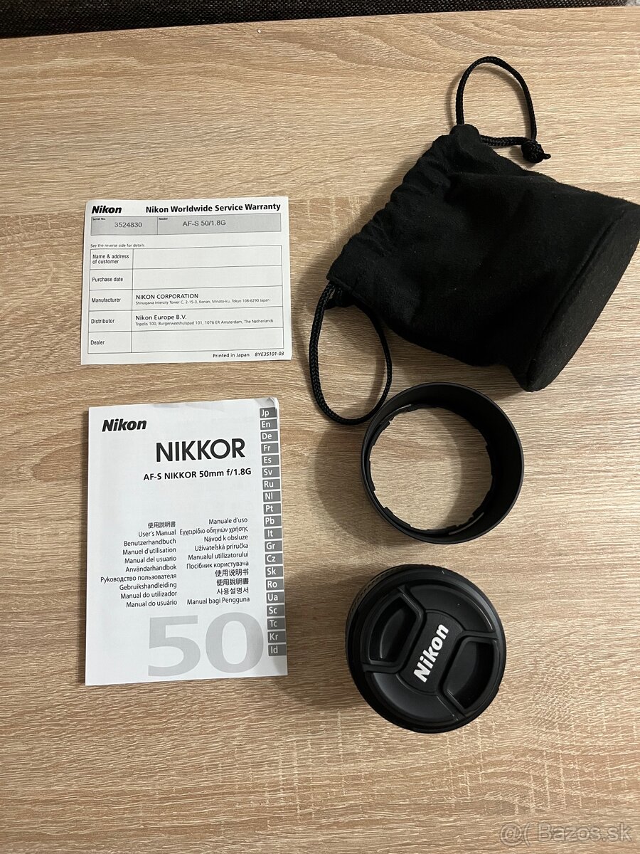 Nikon nikkor 50mm f1.8 G objektív - 4