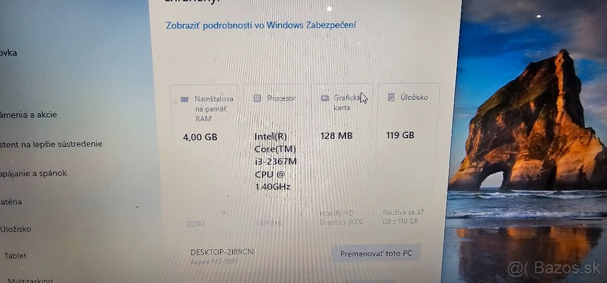 Acer Aspire TimeLine M3 série M50 model - 4