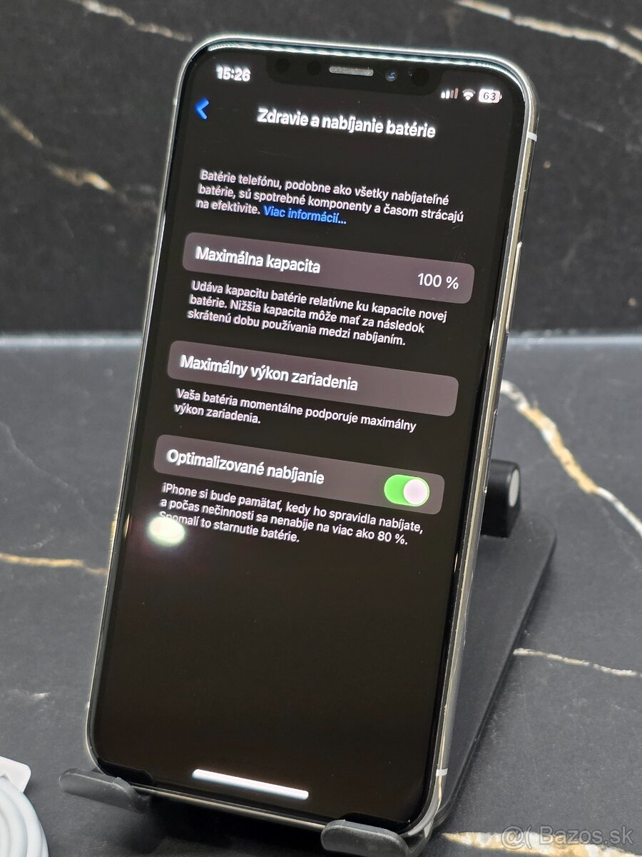 Apple iPhone X 64GB Silver 100% bat./stav - 4