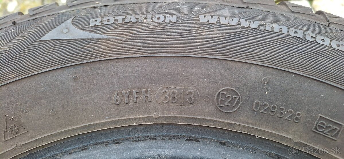 Jedna zimná pneumatika Matador Nordicca 175/70 R13 - 4