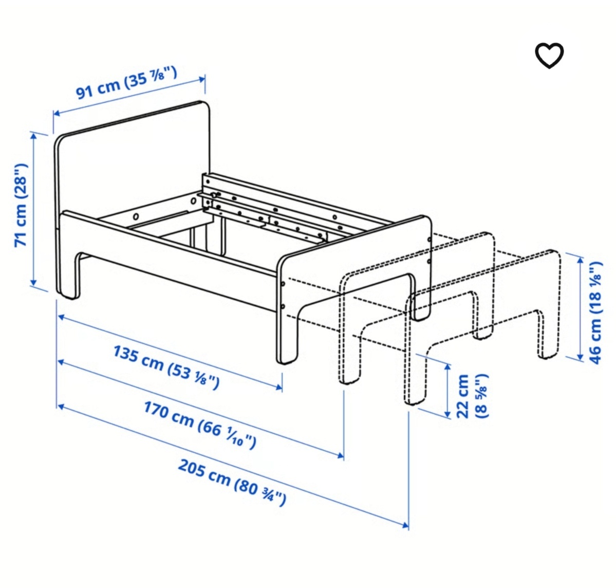 Detská rastúca posteľ Ikea - 4