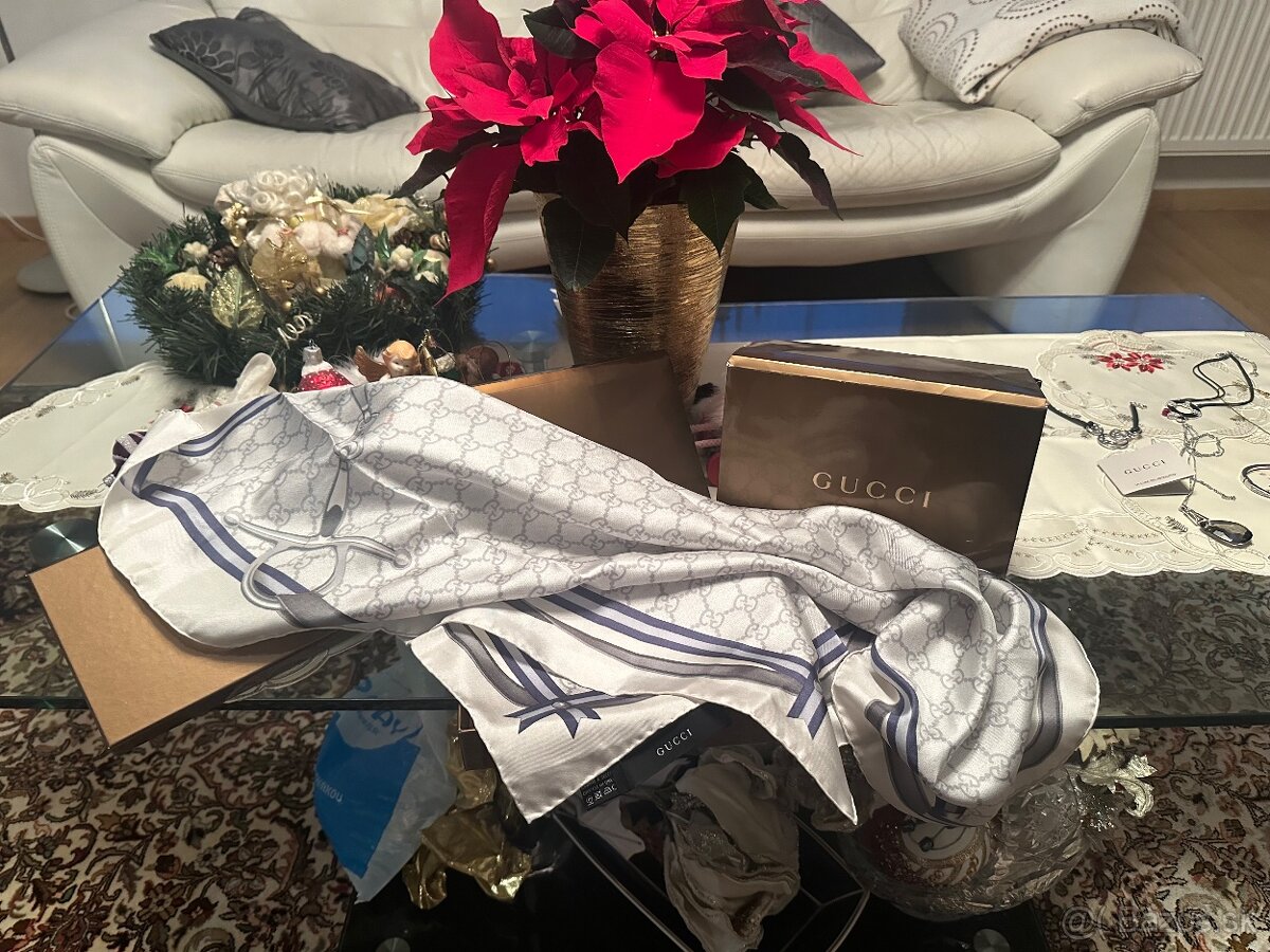 Gucci šatka hodváb nová originál - 4