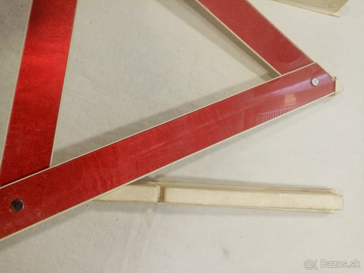 dobový výstražný trojuholník - retro, k veteránu - 4