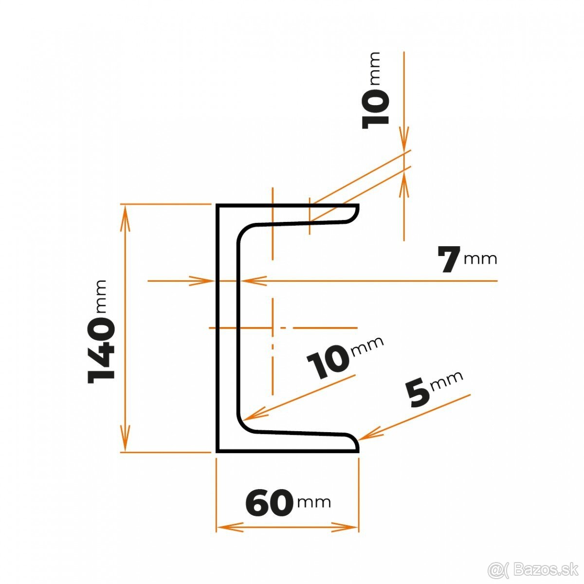 Ocelove U profily 140 - 4