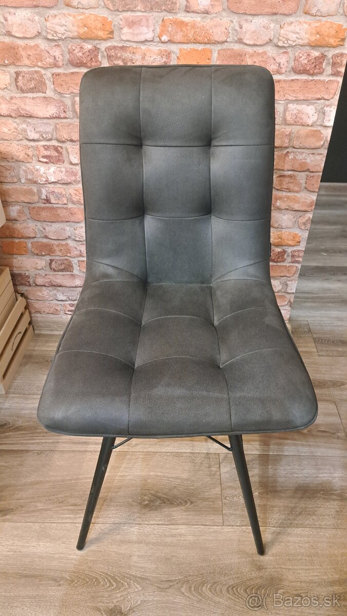 Sivá dizajnová stolička - 4