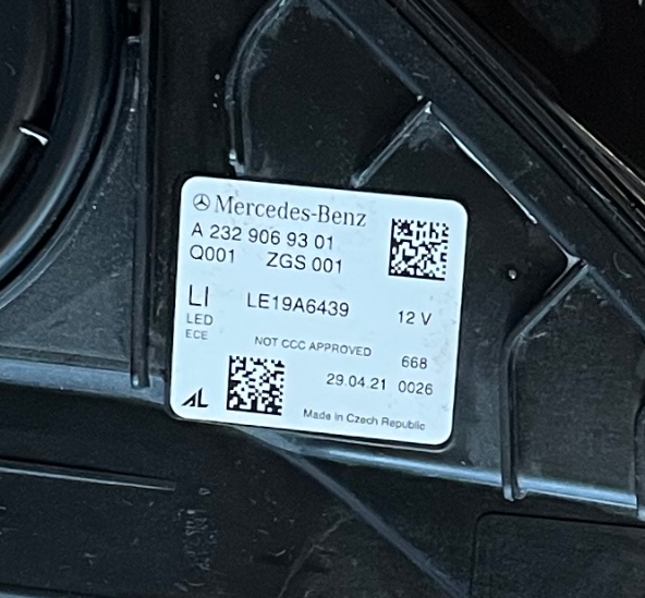 Svetlo Mercedes - Benz SL A2329069301 - 4