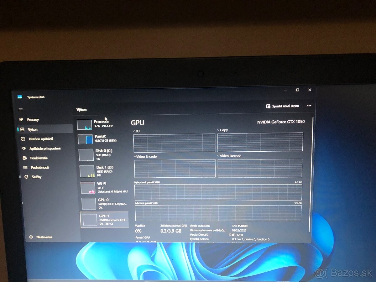 Herný notebook Hp pavilion 15 - 4