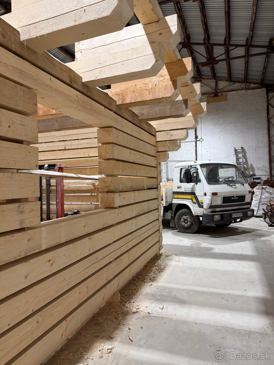 Predam skelet zrubovej drevenice - 4