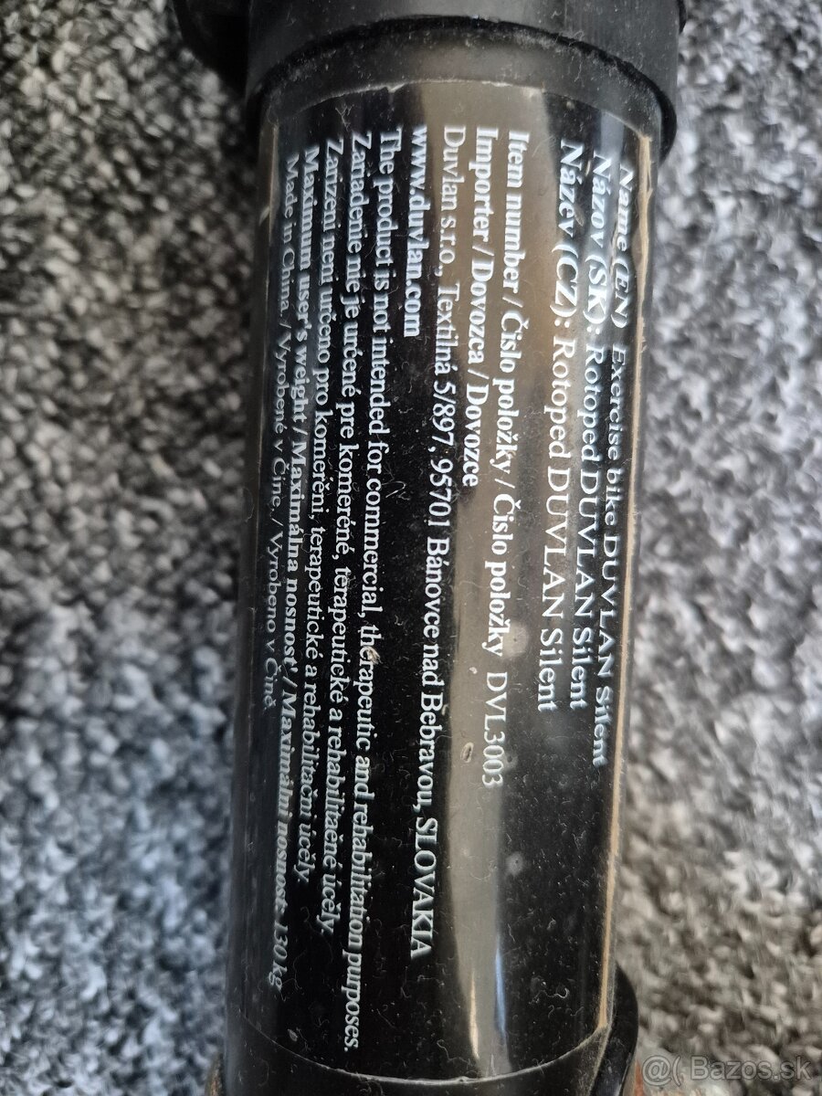 Stacionárny bicykel Duvlan Silent - 4